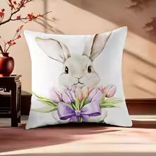 Cozy Bunny Pillow Cover