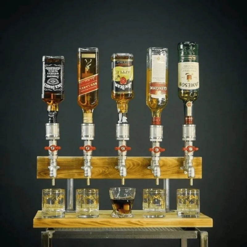 Rustic Wooden Drink Dispenser