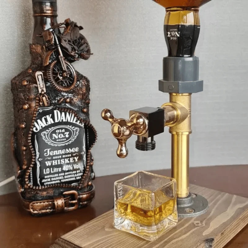 Rustic Wooden Drink Dispenser