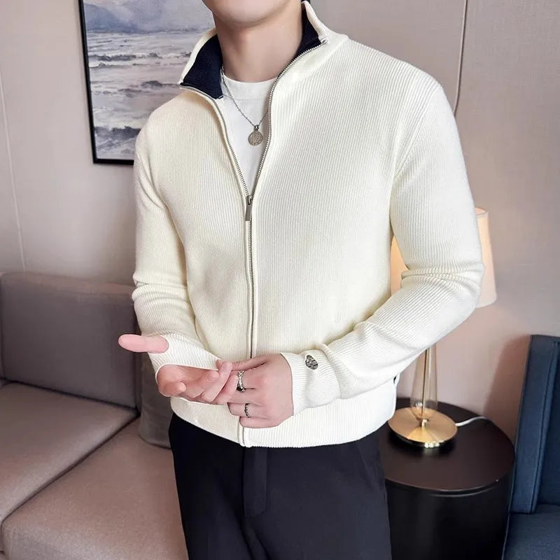 Men's Knit Sweatercoat