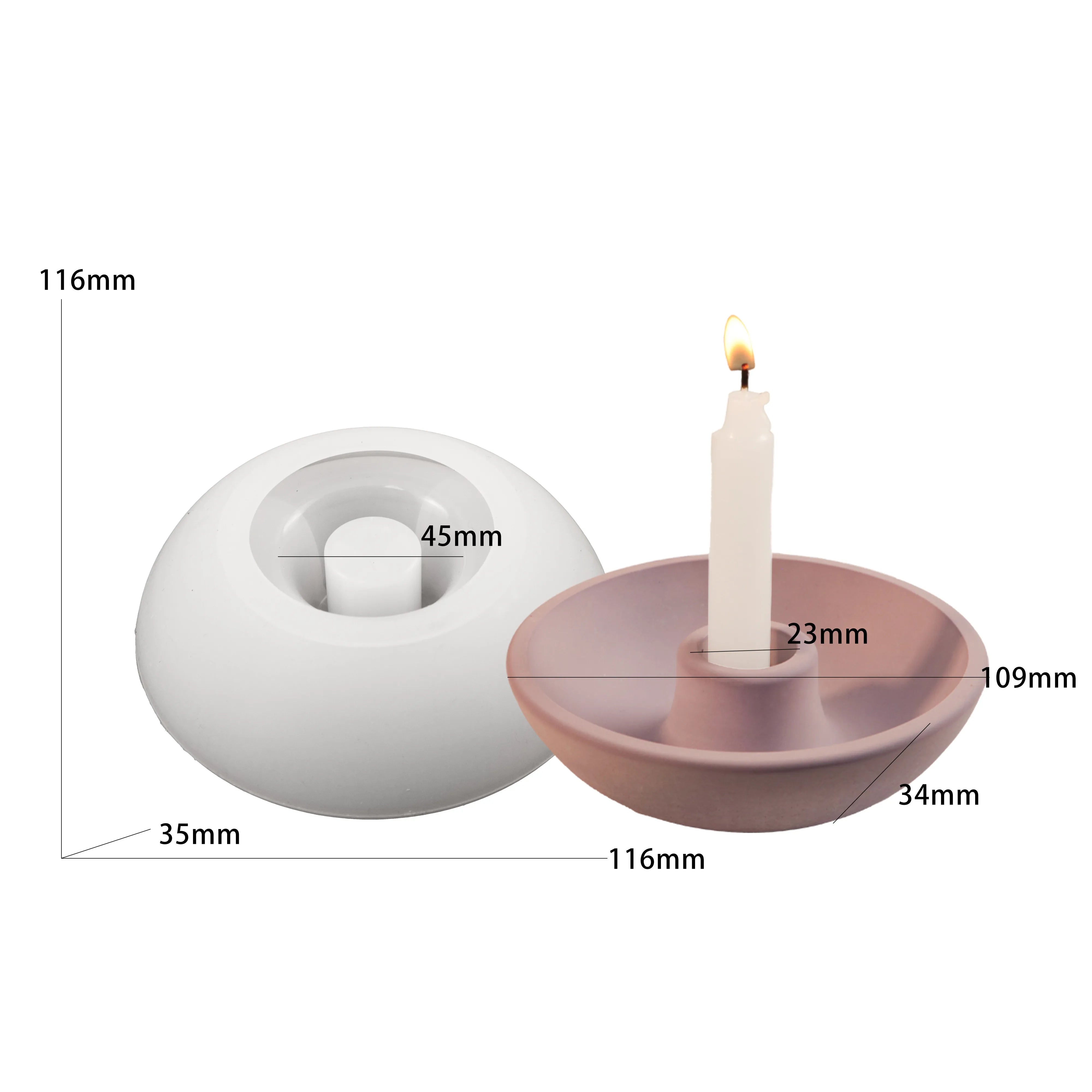 Creative Candle Holder Mold