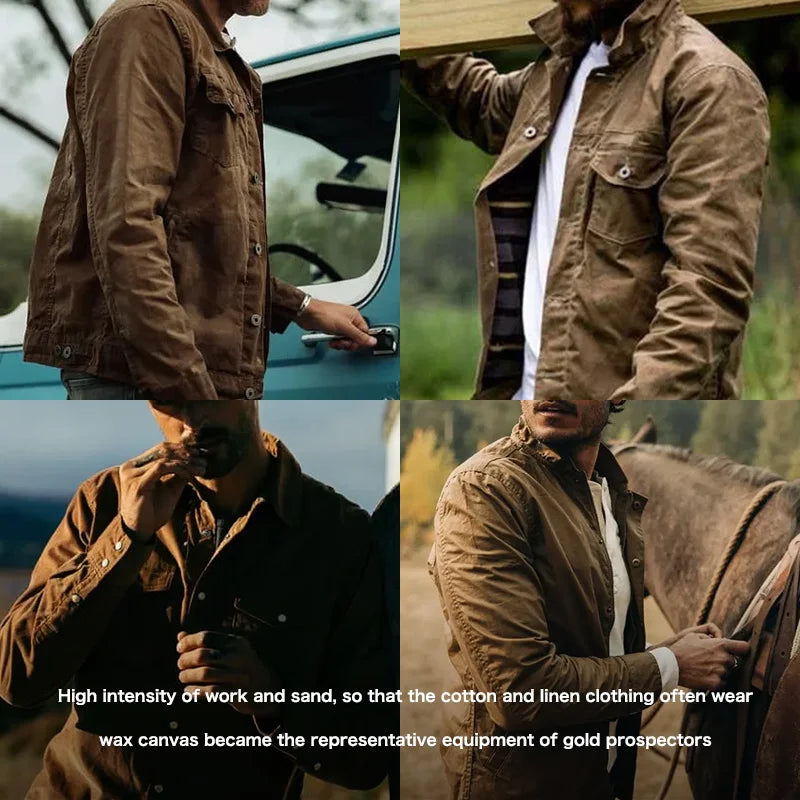 Retro Waterproof Canvas Jacket