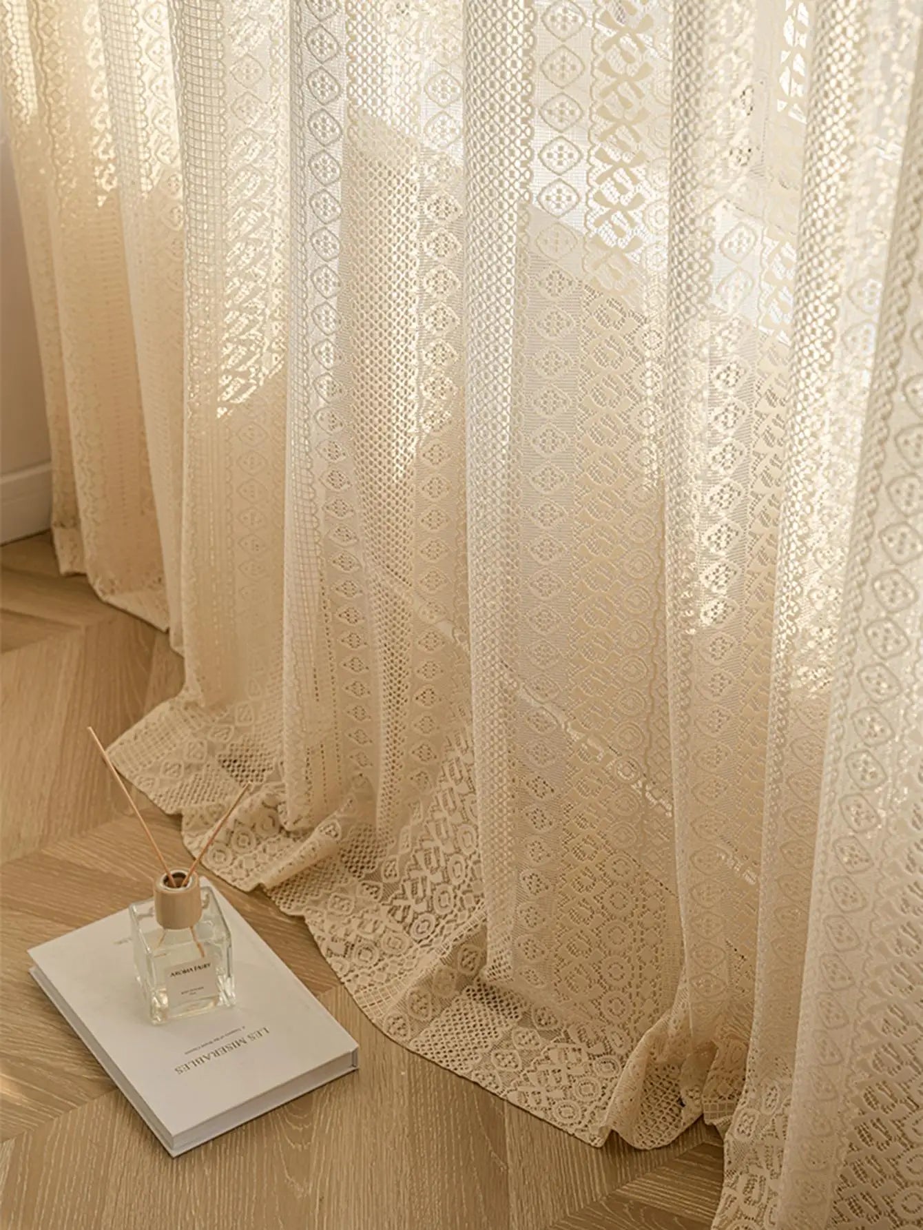 Elegant Beige Sheer Curtain