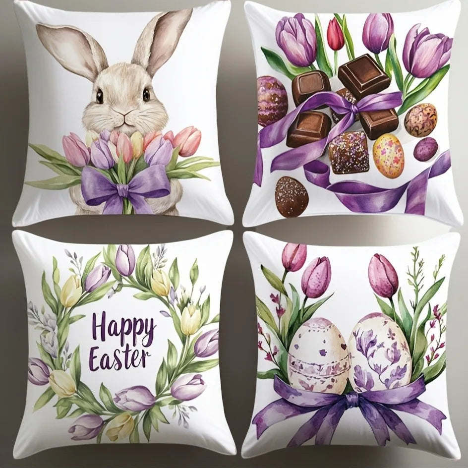 Cozy Bunny Pillow Cover