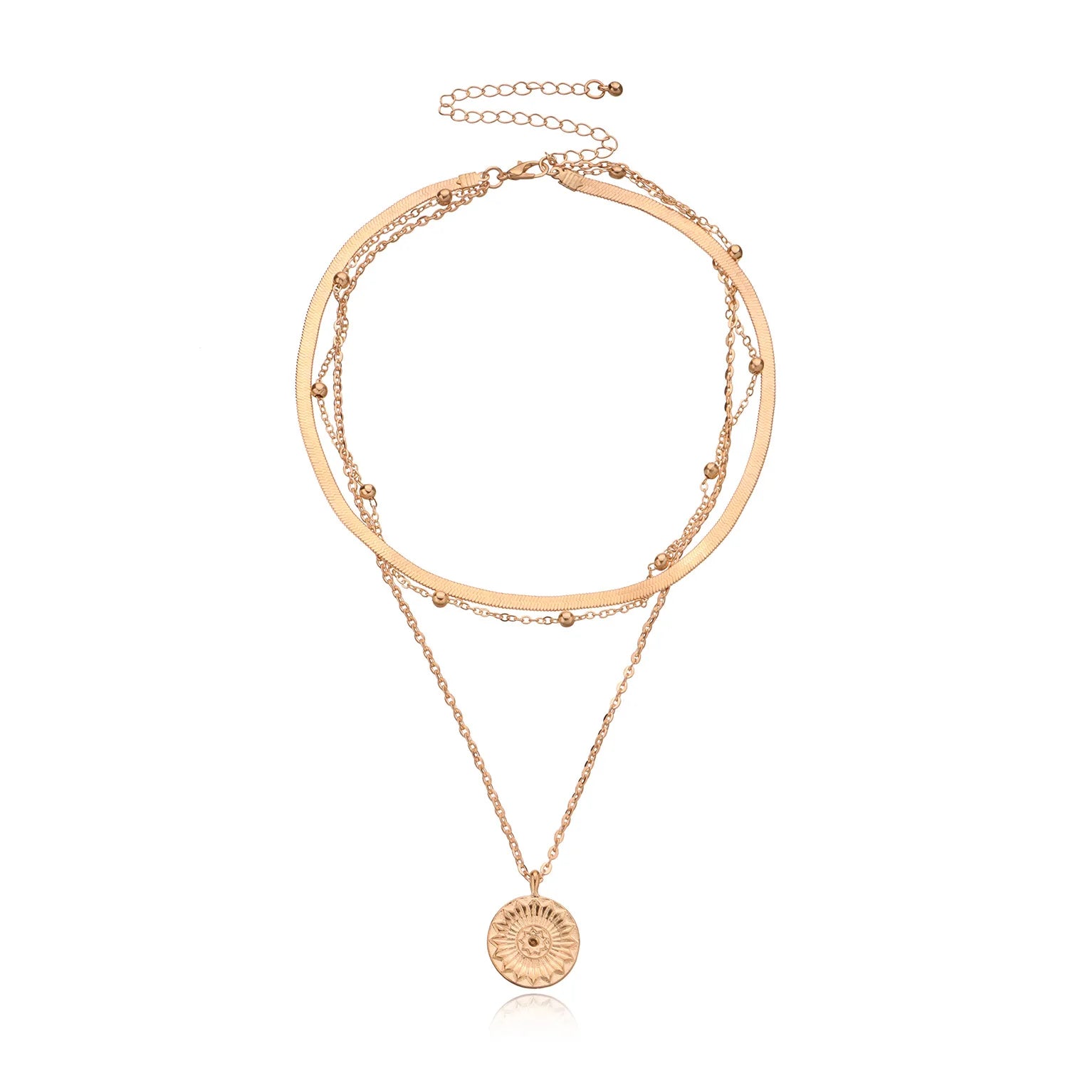 Vintage Layered Coin Necklace