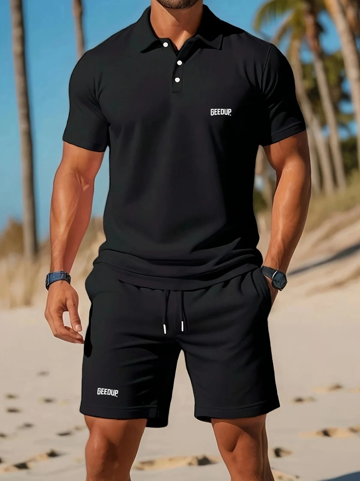 Cool Summer Mesh Casual Set