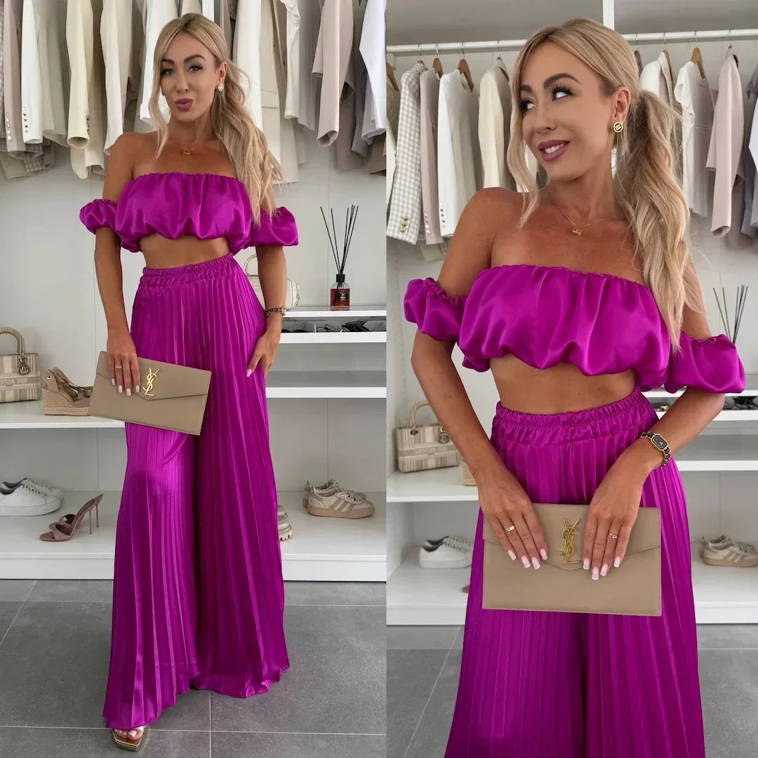 Chic Summer Off-Shoulder Set