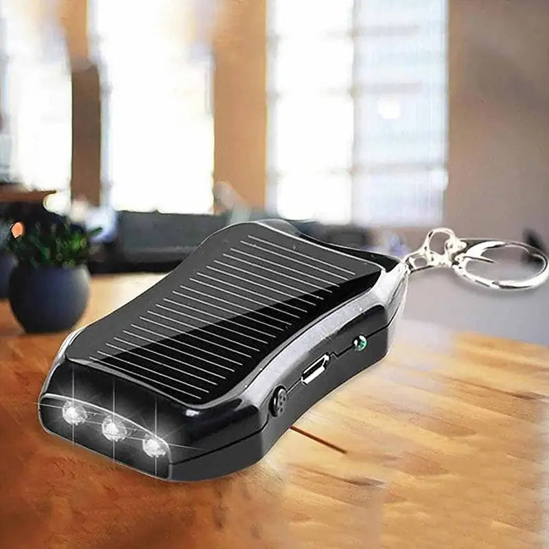 Solar Power Keychain Charger