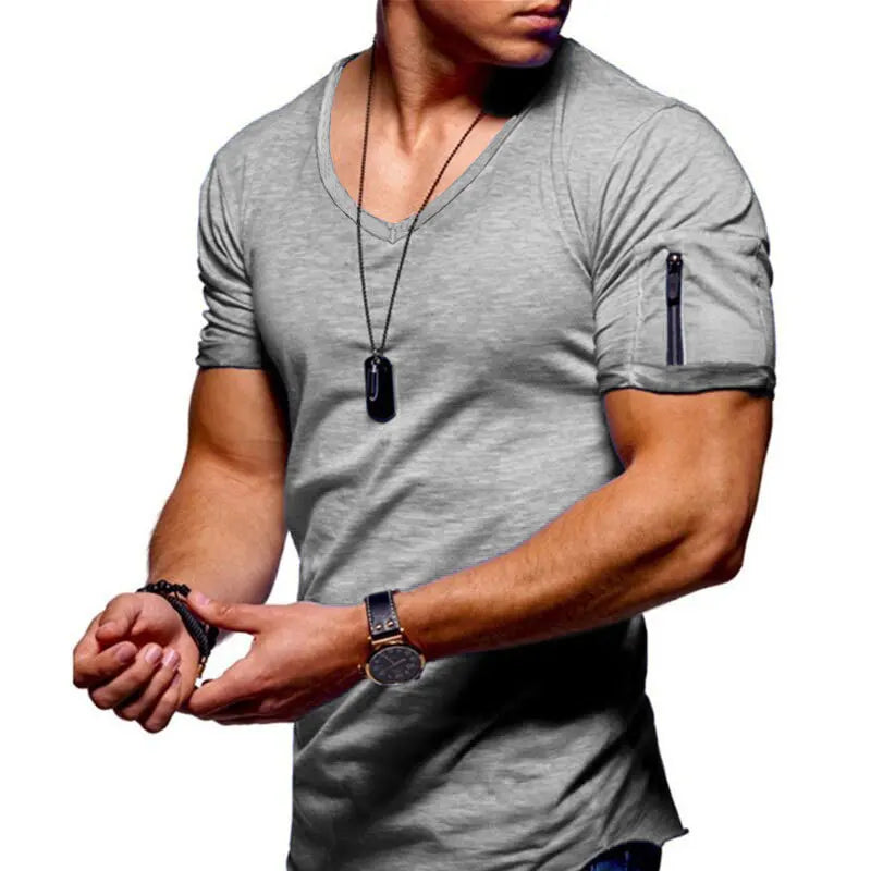 Stylish V-Neck Summer Tee