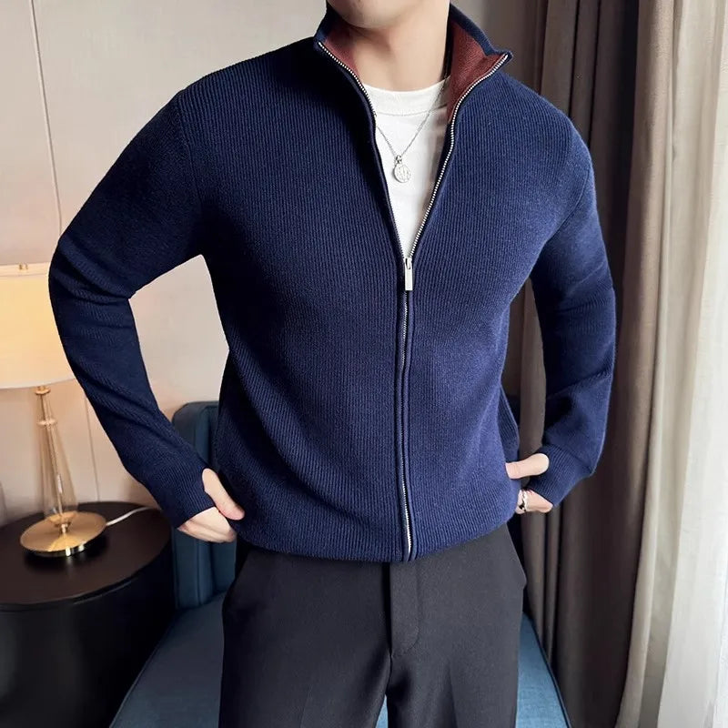 Men's Knit Sweatercoat