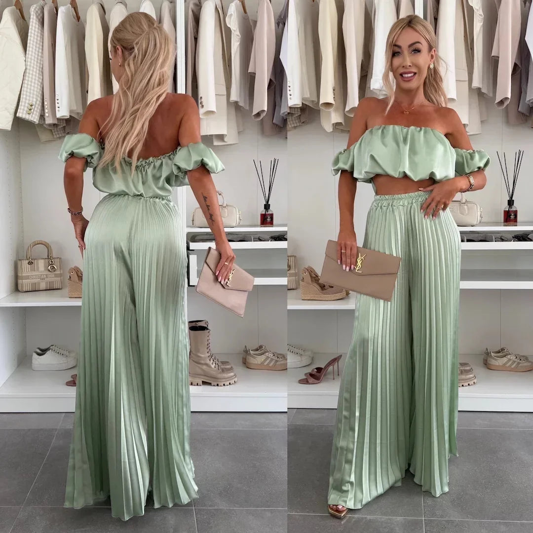 Chic Summer Off-Shoulder Set