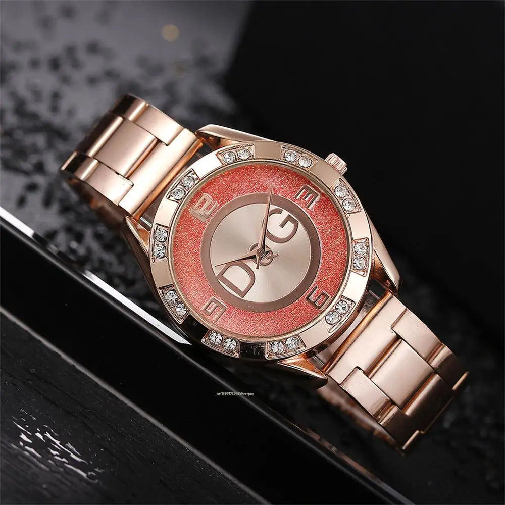 Elegant Rose Gold D&G Watch