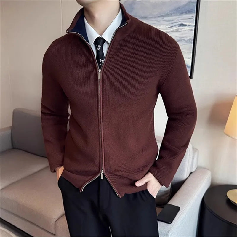 Men's Knit Sweatercoat