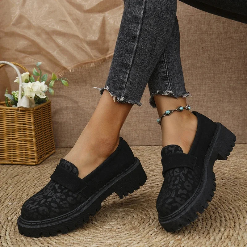 Leopard Slip-On Loafers