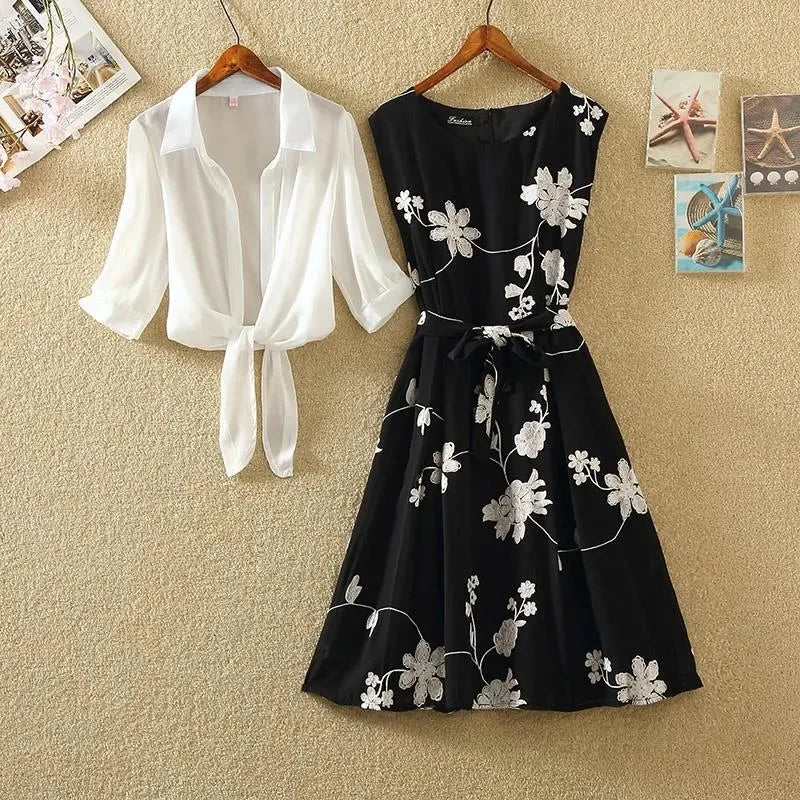 Summer Floral Dress Set