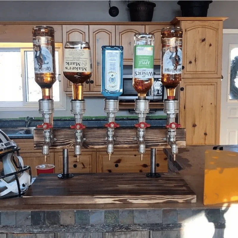 Rustic Wooden Drink Dispenser