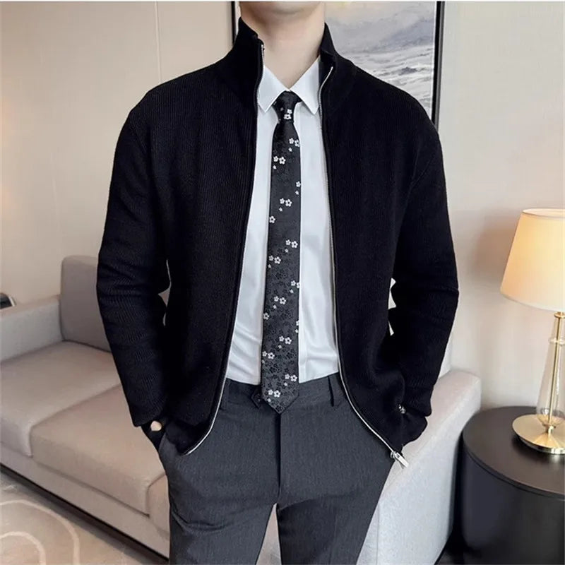 Men's Knit Sweatercoat