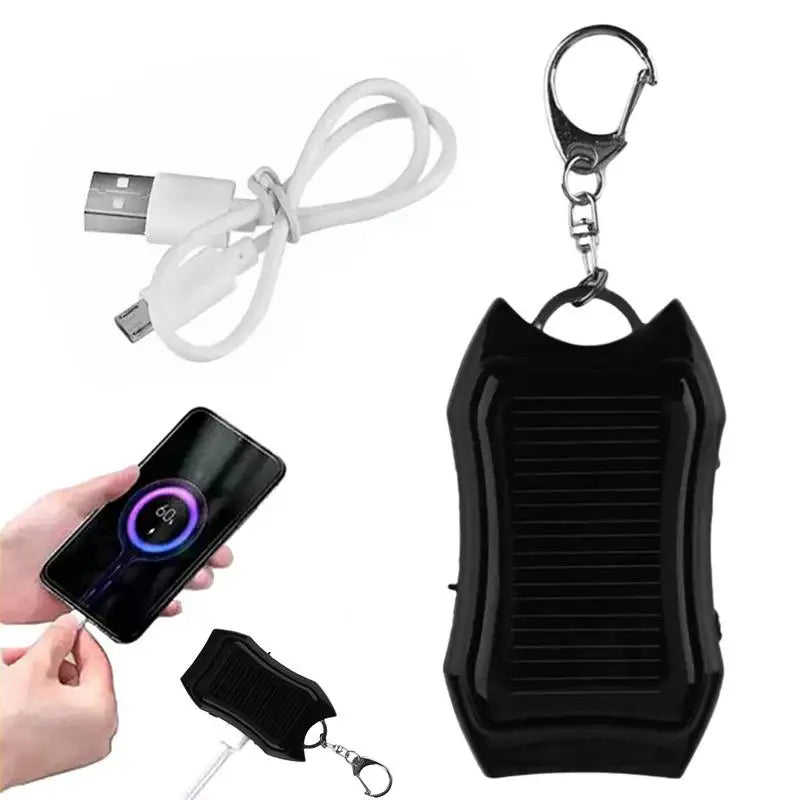 Solar Power Keychain Charger