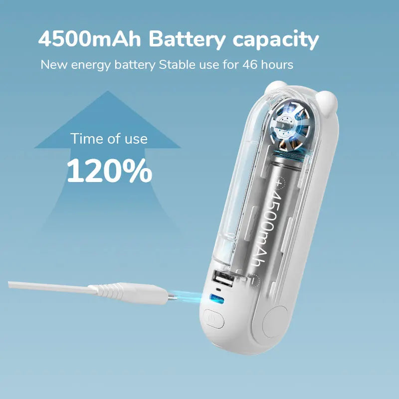 Pocket Fan with Power Bank
