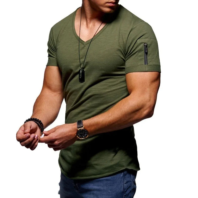 Stylish V-Neck Summer Tee