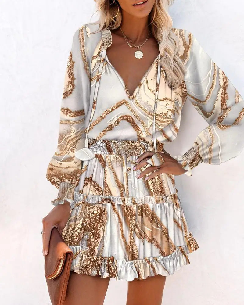 Flouncy Spring Mini Dress