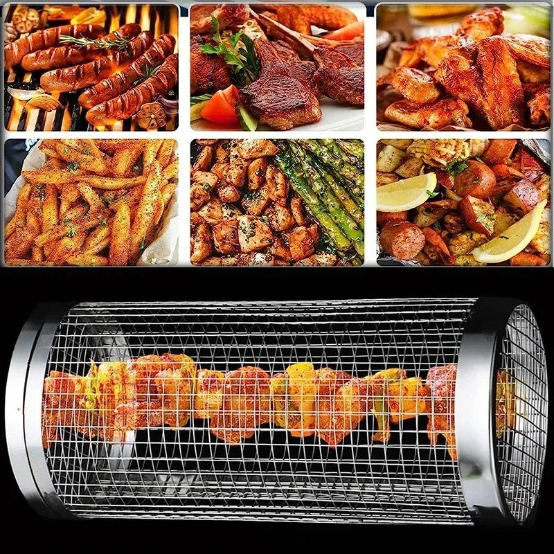 BBQ Rolling Basket