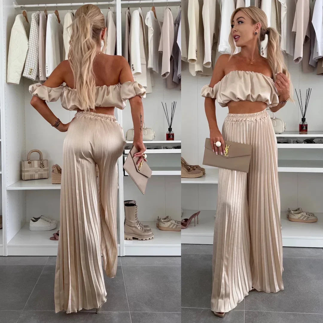 Chic Summer Off-Shoulder Set
