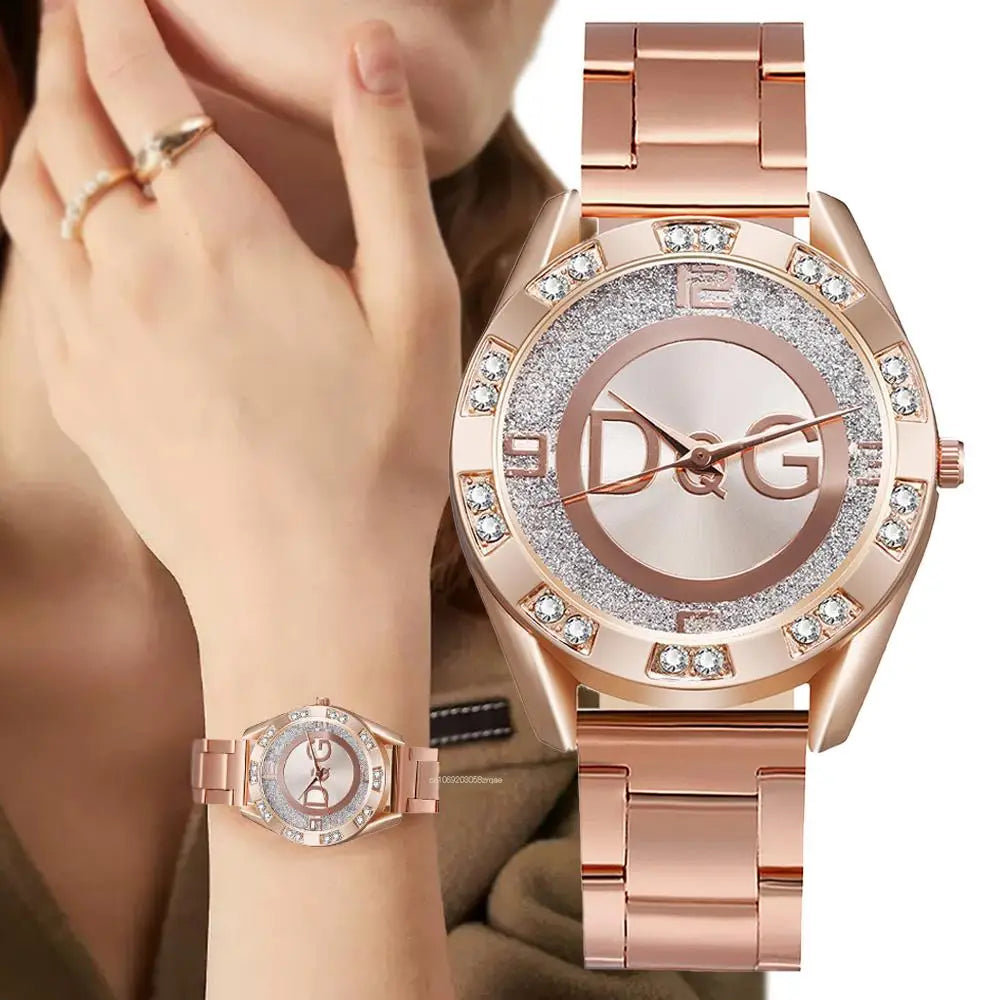 Elegant Rose Gold D&G Watch