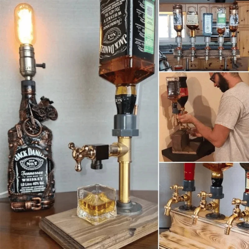 Rustic Wooden Drink Dispenser