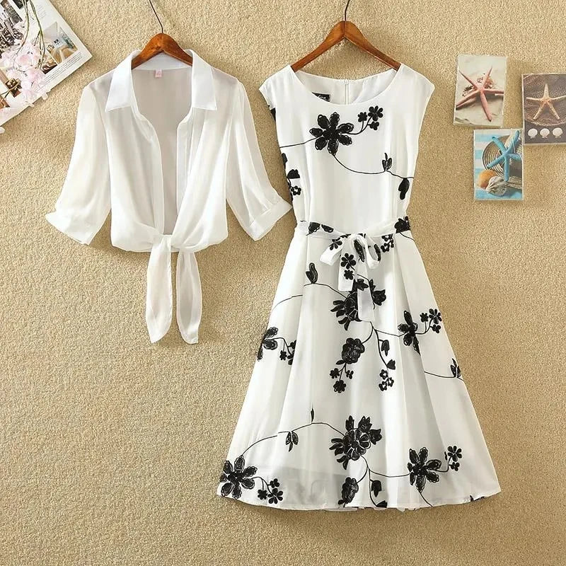 Summer Floral Dress Set